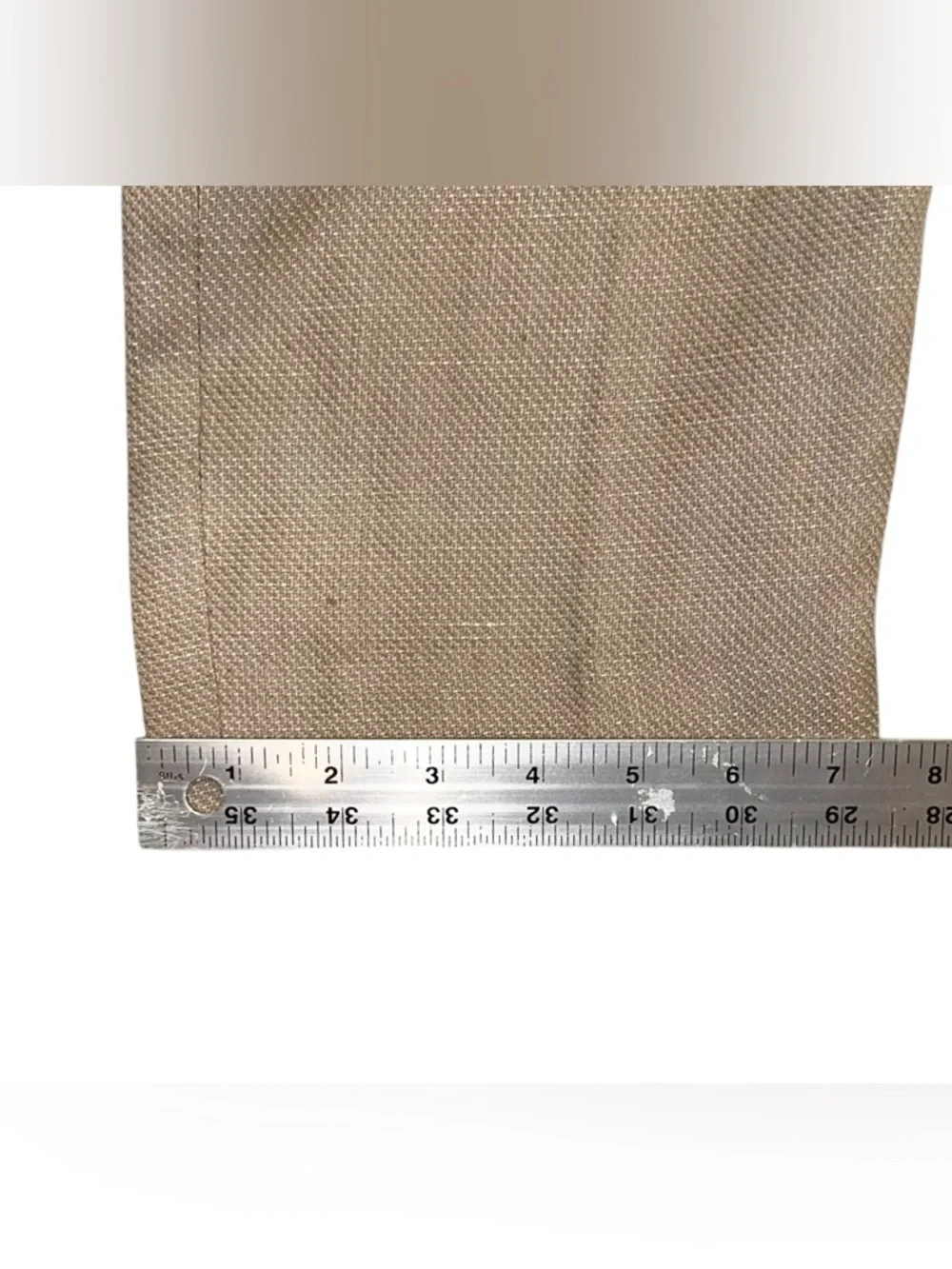 Rag & Bone New York Wool / Linen Trousers Mens Beige Luxury Dress Pants Sz 34